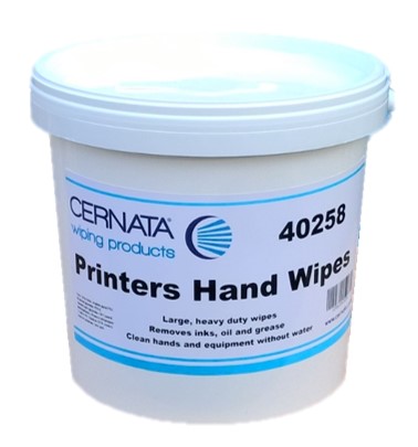 Cernata Printers Hand Wipes 150 SHT TUB